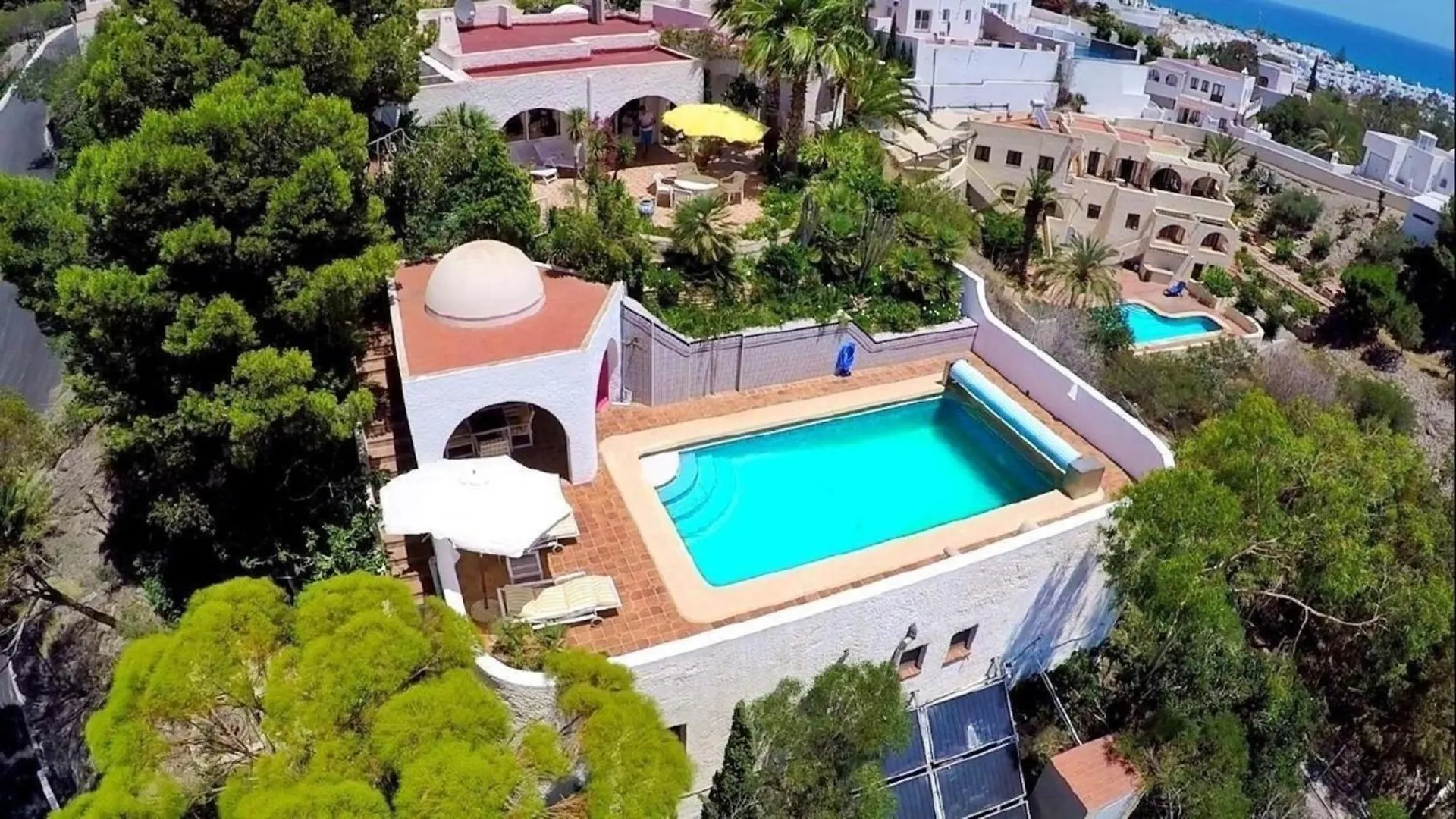 Ferienhaus In Mojacar Mit Garten, Grill Und Terrasse Und Meerblick Und Neben Dem Strand